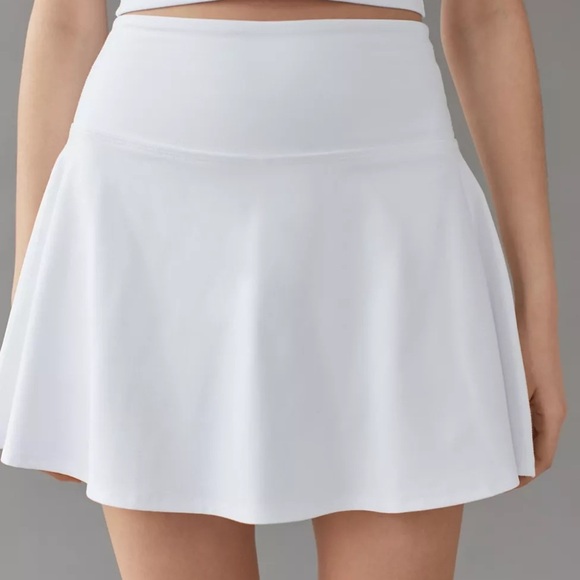 White Women’s Athletic Mini Skirt - Picture 2 of 8